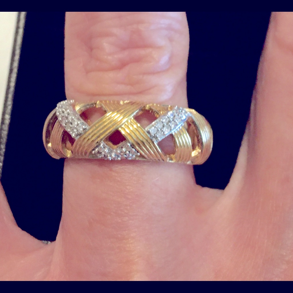 Dweck Diamonds Gold Plated Sterling Silver Ring 120$